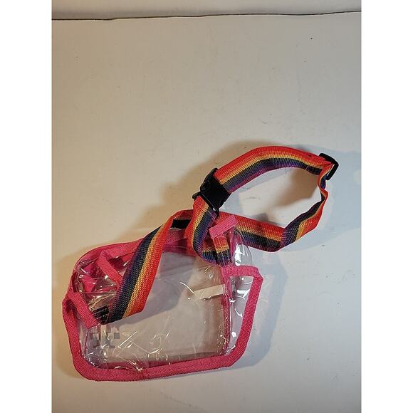 RARE Y2K T MOBILE CLEAR PLASTIC WAISTPACK FANNYPACK PINK PROMO - Picture 6 of 6